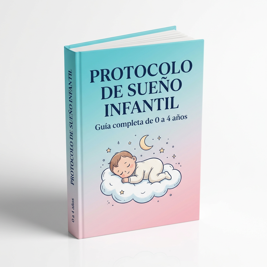 Mockup del e-book Protocolo de Sueño Infantil - de 0 a 4 años